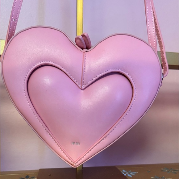 JW PEI Francisca Faux Leather Heart Crossbody Bag - Picture 2 of 6